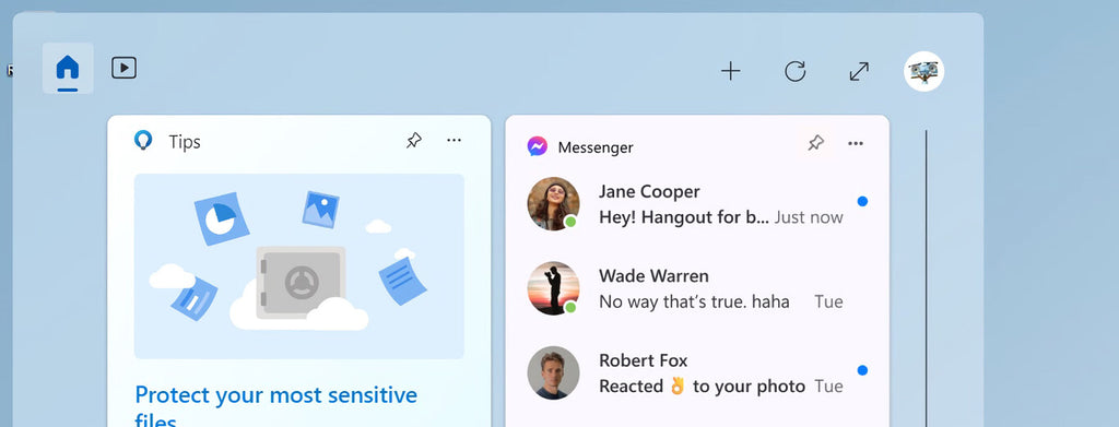 Los widgets de terceros en Windows 11: así será el de Facebook Messenger